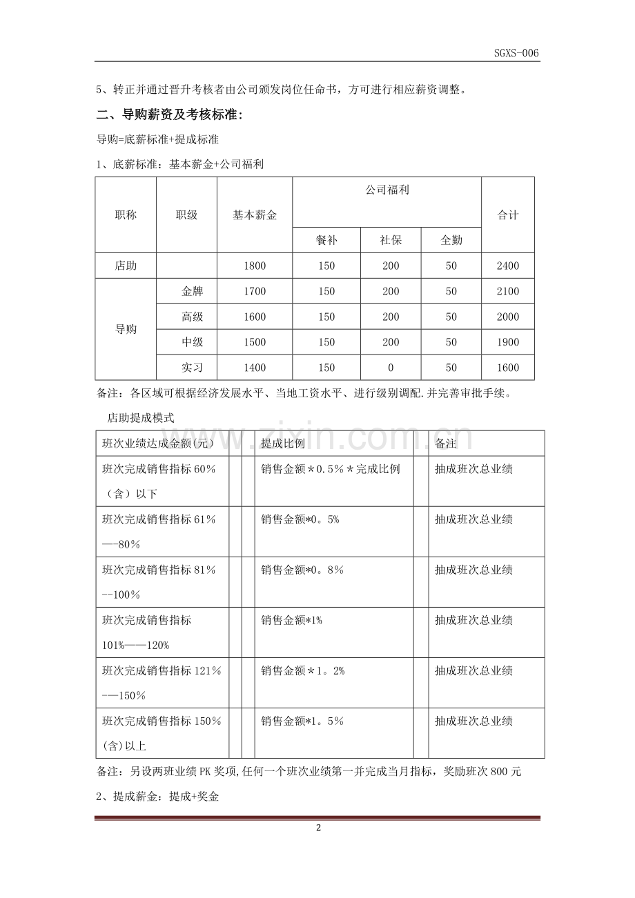 某服装店直营薪资考核方案.doc_第2页