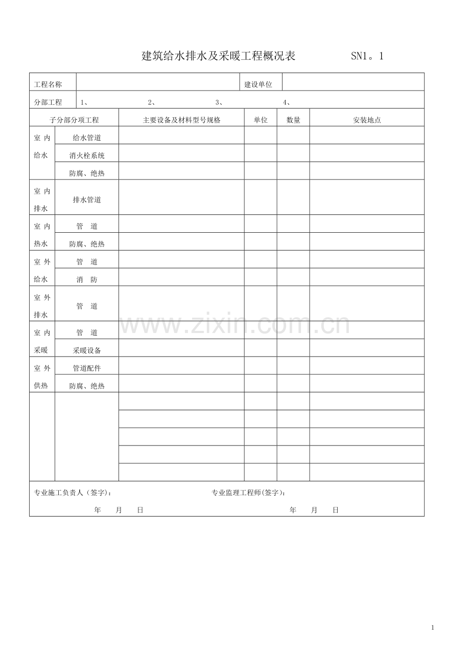 给排水竣工验收表格资料大全.doc_第3页