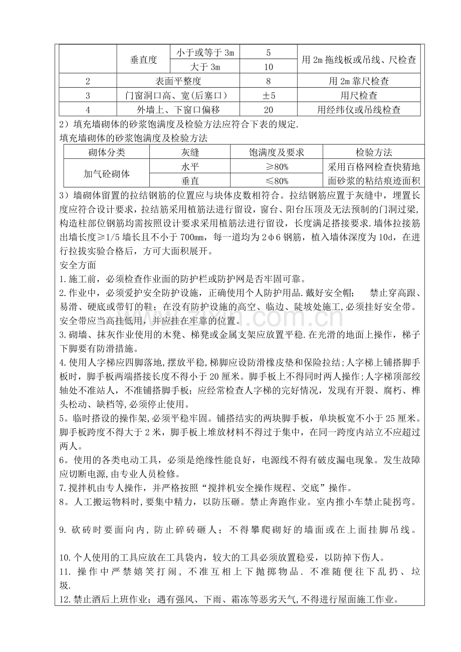 砌墙班组安全技术交底.doc_第2页