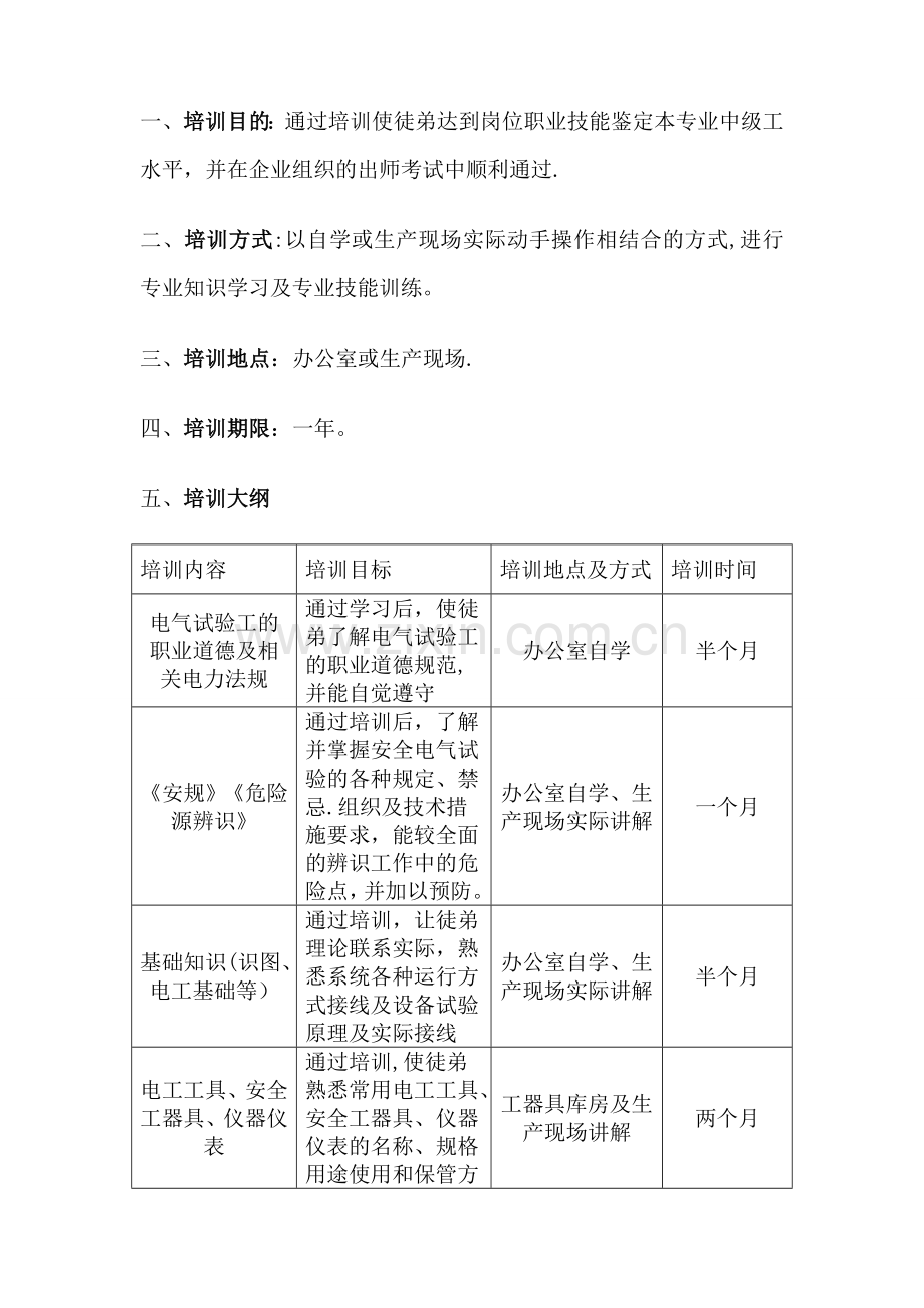 电力师带徒方案.doc_第3页