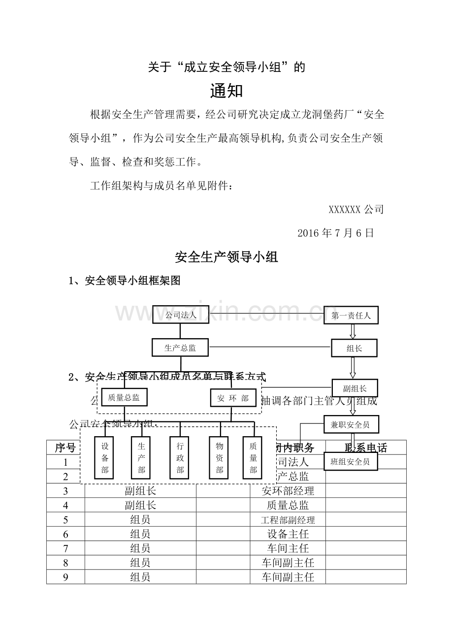 安全领导小组.doc_第1页