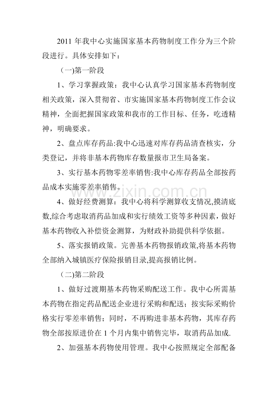 社区服务中心基本药物制度工作方案.doc_第2页