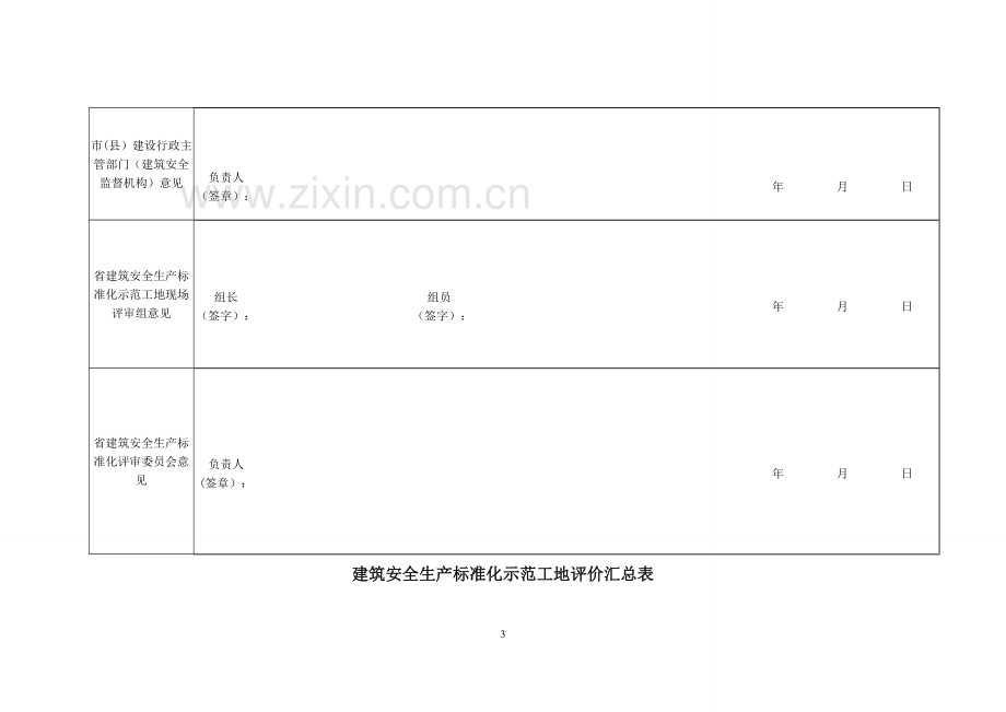 安徽省建筑安全生产标准化示范工地(小区)申报表.doc_第3页