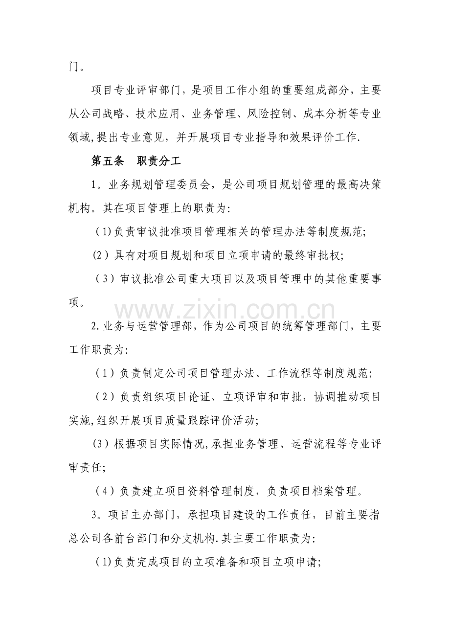 业务项目管理办法(试行).docx_第3页