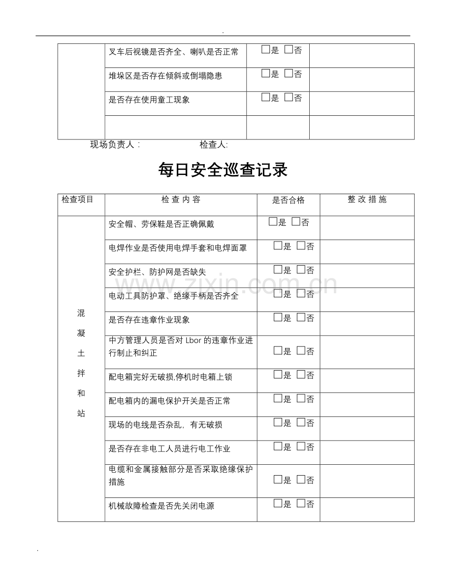 每日安全巡查记录.doc_第3页