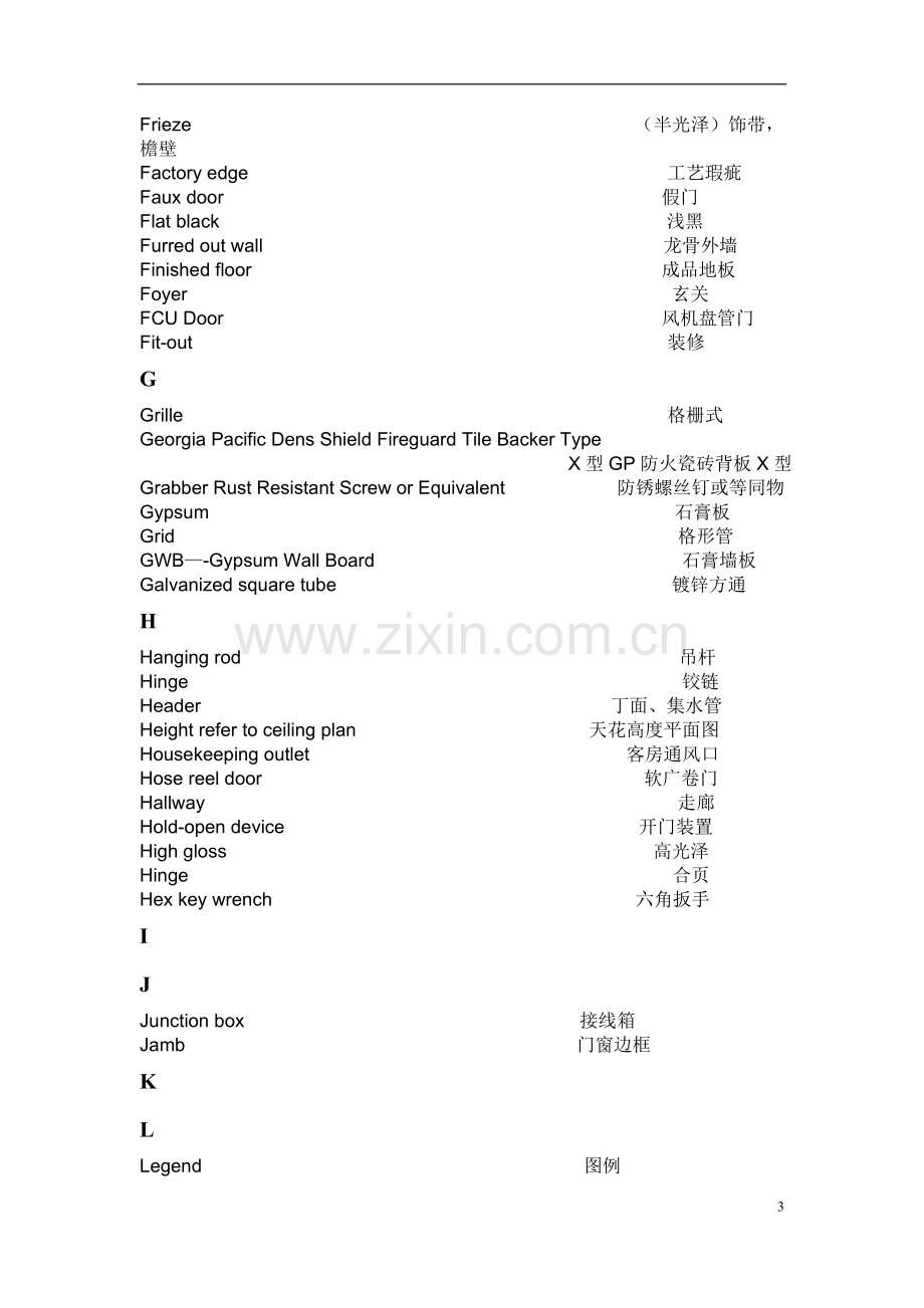 装饰工程英语单词汇总.doc_第3页