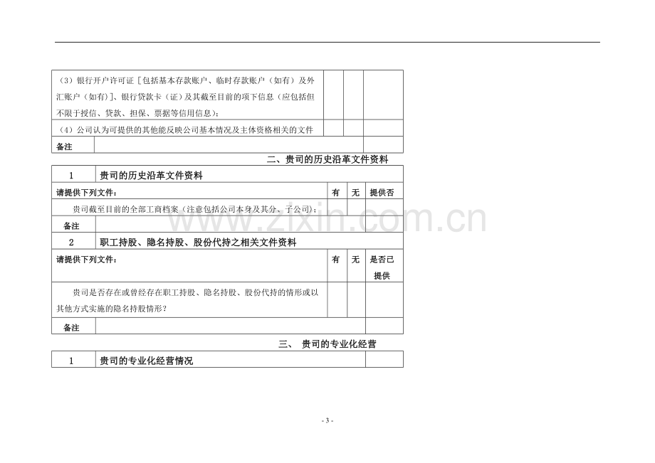 私募基金管理人登记尽职调查清单与表格.doc_第3页