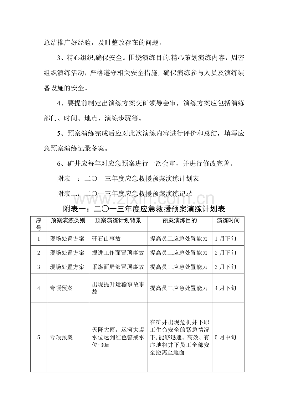 煤矿应急救援演练计划.doc_第2页