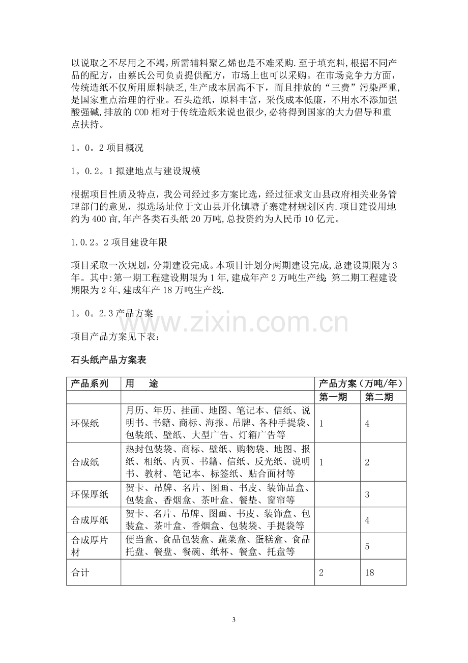 文山秀华公司石头造纸项目商业计划书.doc_第3页