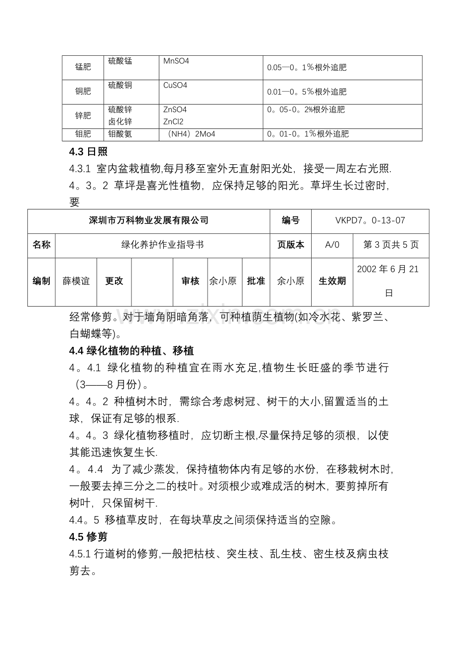 万科物业绿化养护作业指导书.doc_第3页