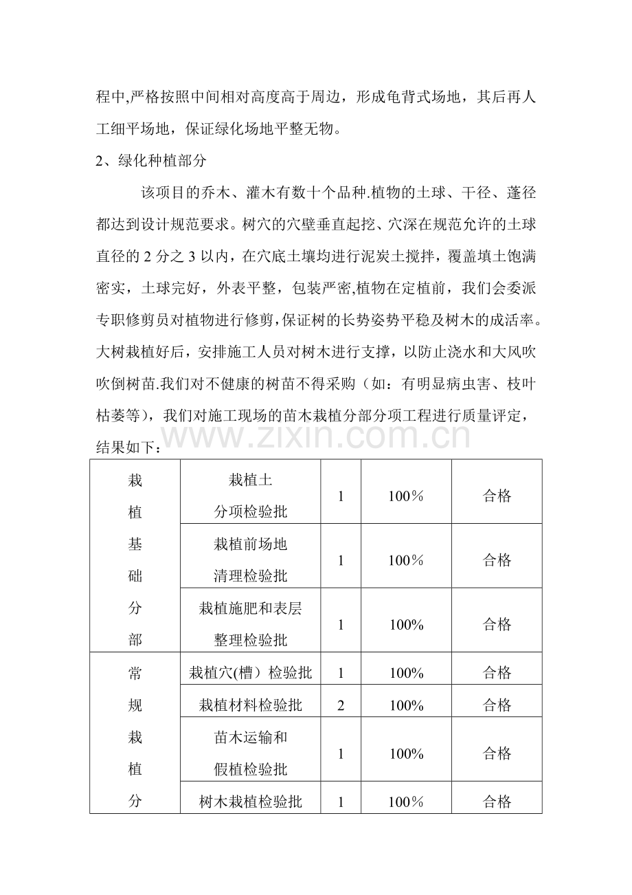 绿化工程自评报告.doc_第3页