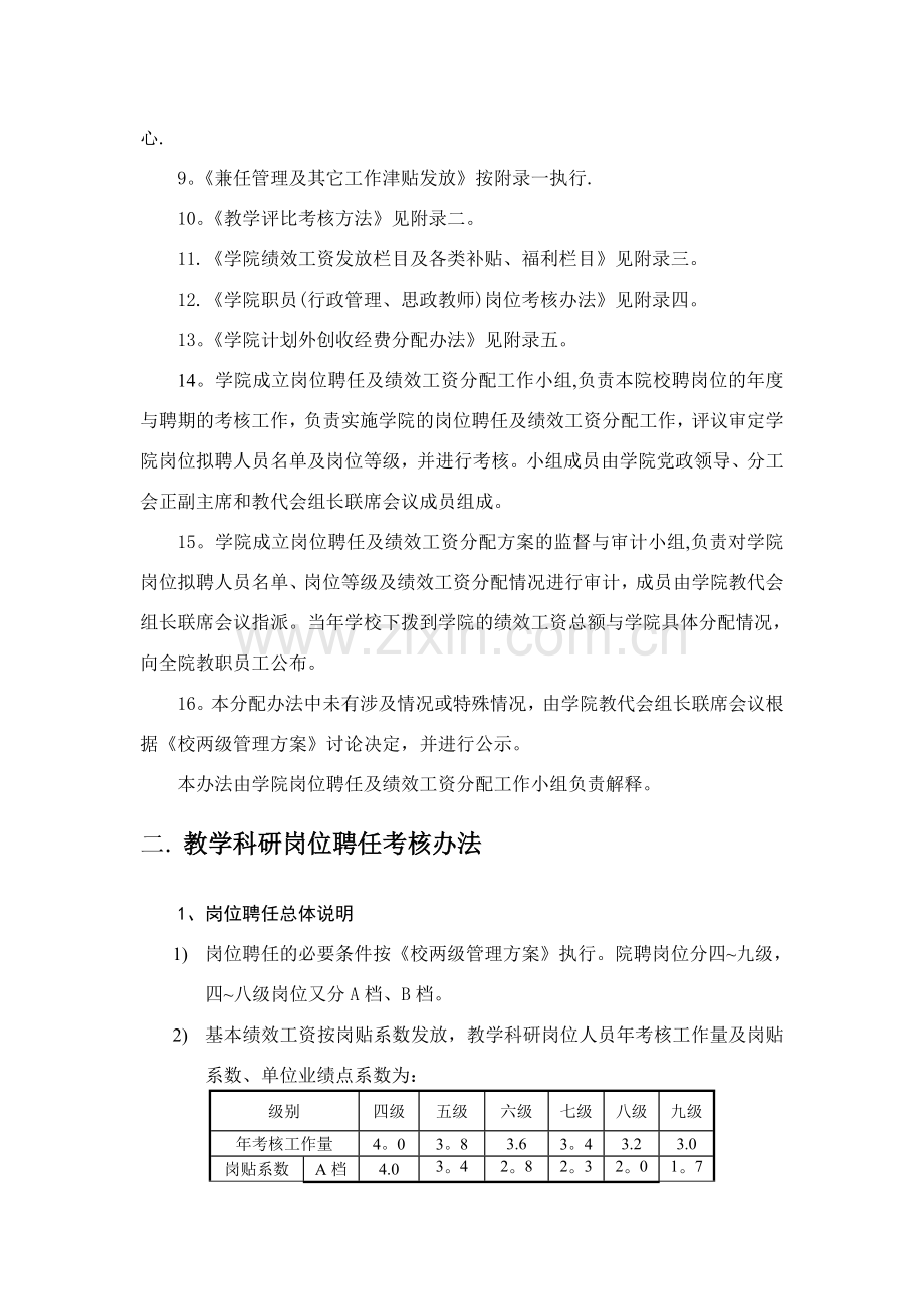 计算机学院岗位聘任及绩效工资分配办法.doc_第2页