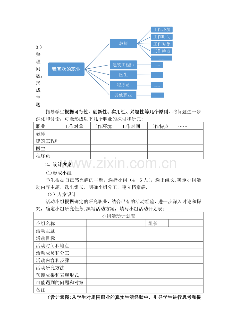 我的职业我做主-职业体验综合实践活动方案.docx_第3页