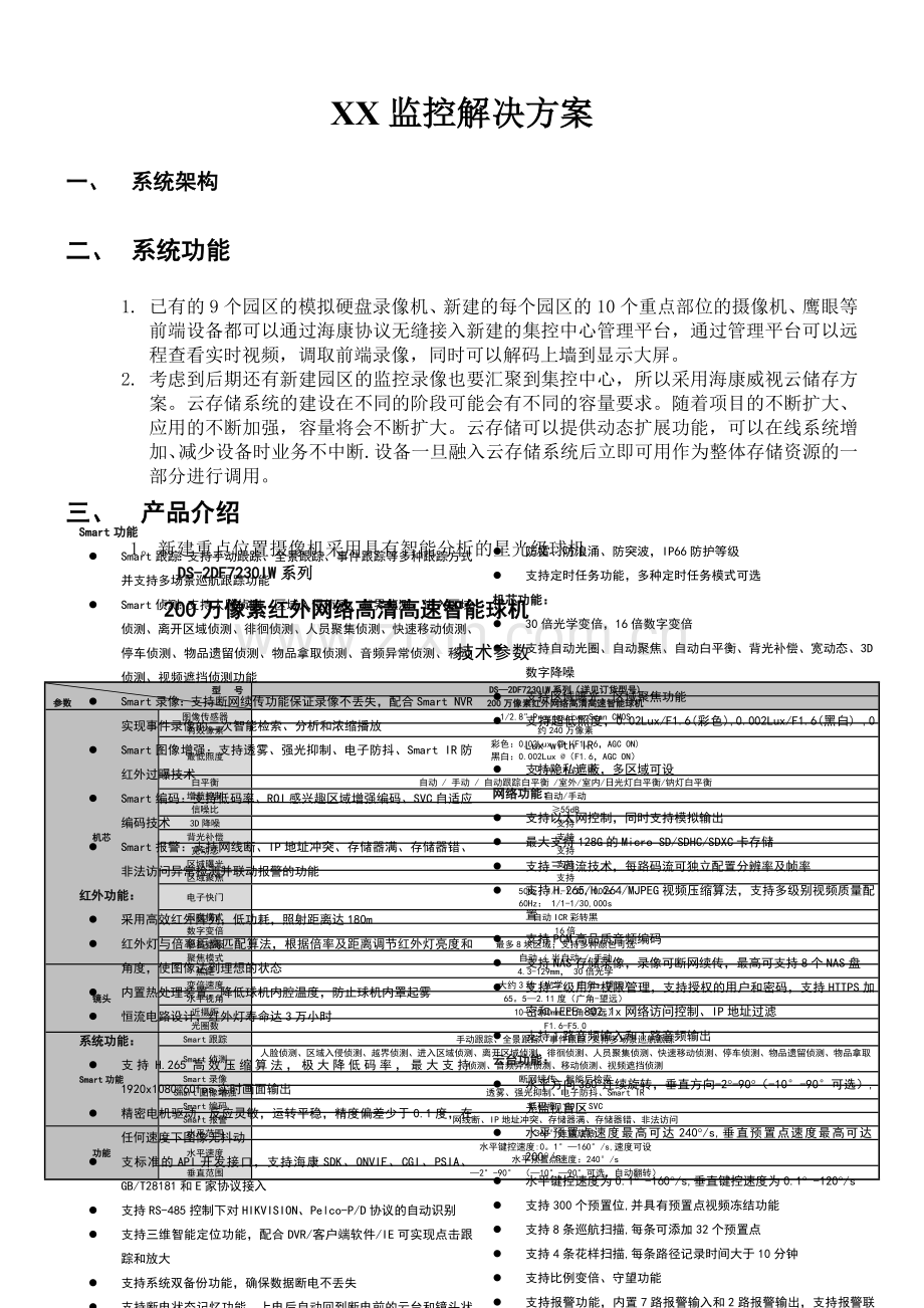 海康监控方案(海康).doc_第1页