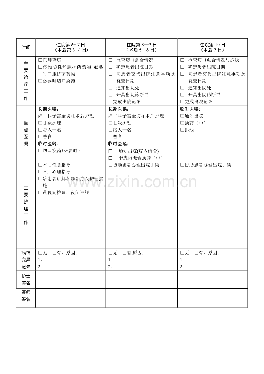 子宫平滑肌瘤临床路径表格.doc_第3页