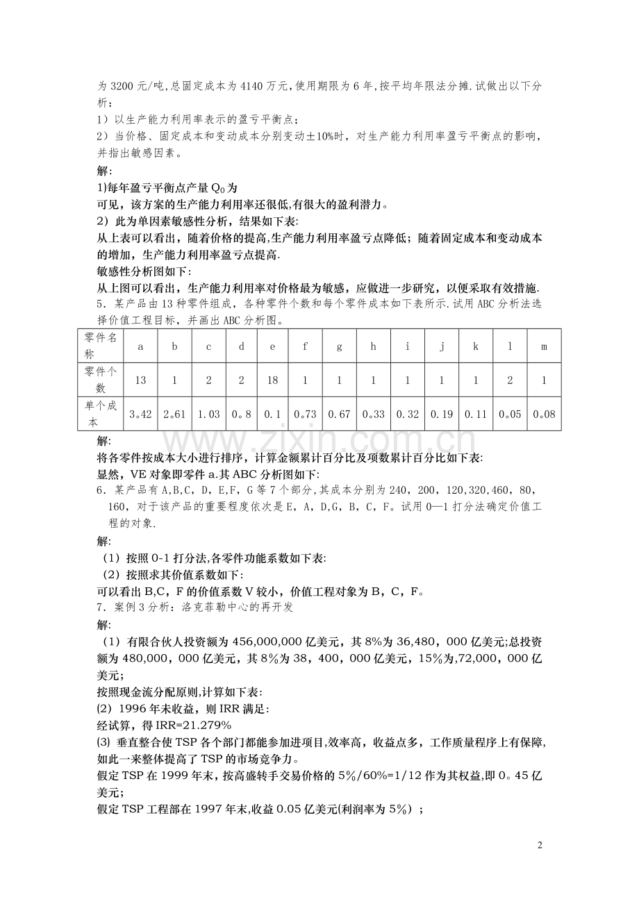 工程经济学中期考核复习题.doc_第2页