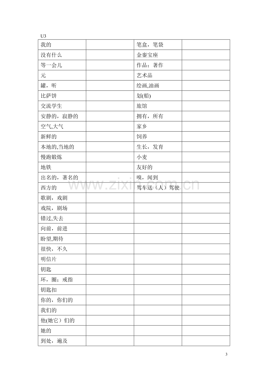 苏教版牛津英语七年级下册(7B)单词表.doc_第3页