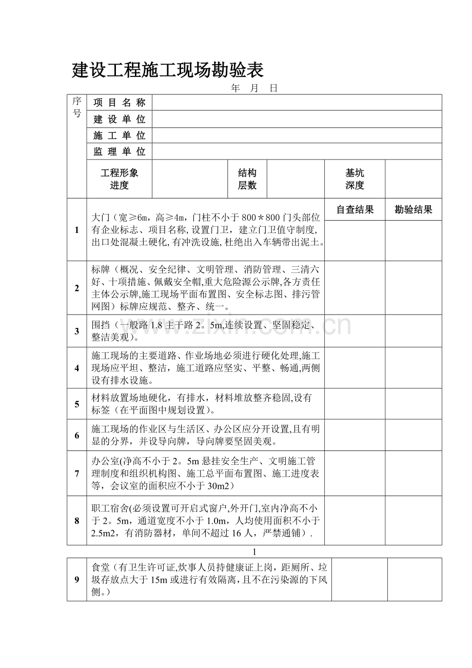 建设工程施工现场勘验表.doc_第1页