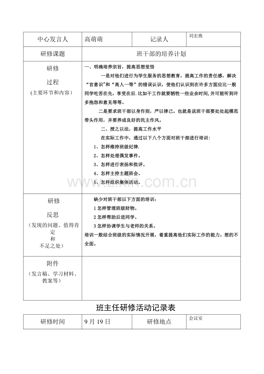 班主任研修活动记录表.doc_第2页