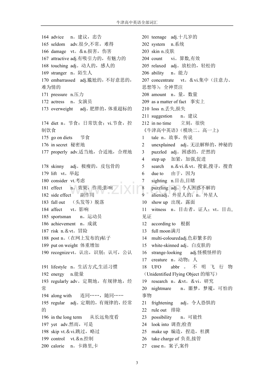 牛津高中英语全部词汇表.doc_第3页