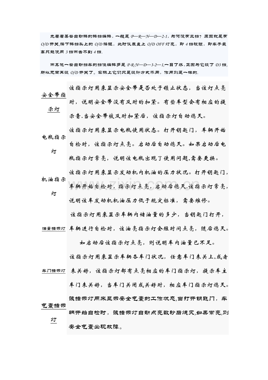 汽车表示与仪表盘指示灯大全.doc_第3页