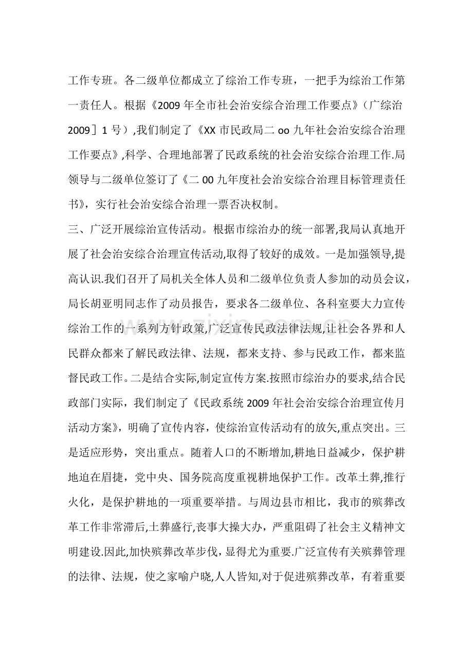 乡镇综治办汇报材料.docx_第3页