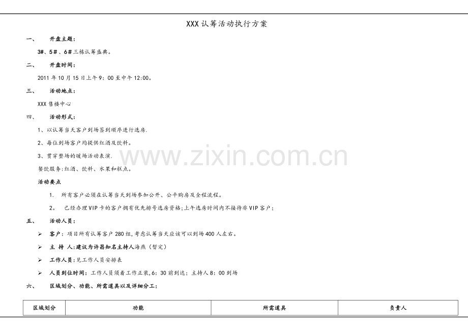 楼盘认筹活动执行方案.doc_第1页