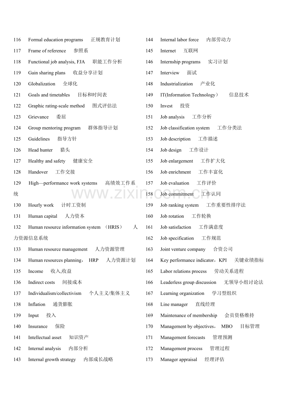 人力资源管理师专业英文词汇.doc_第3页