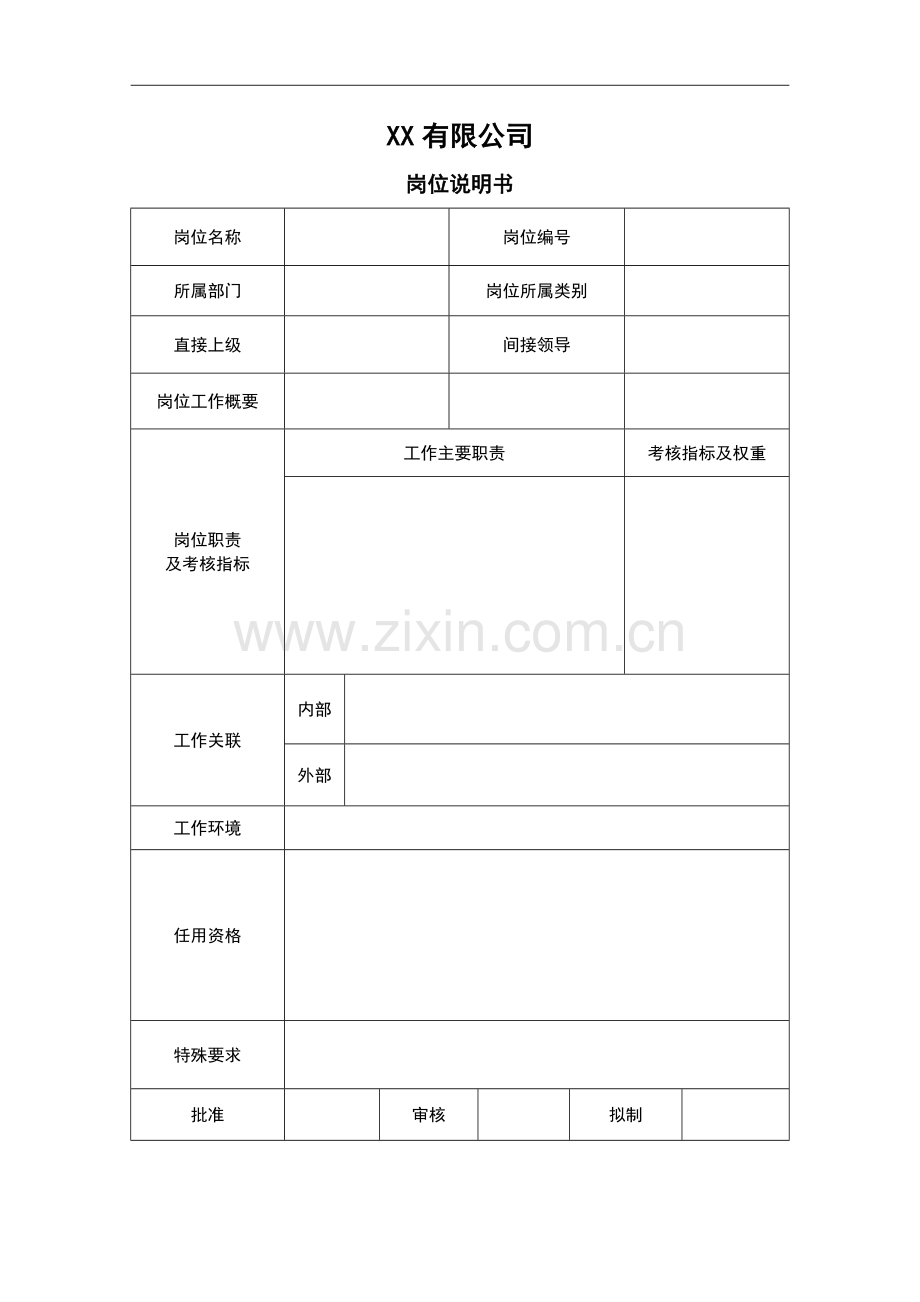 人员需求申请表及岗位说明书.doc_第2页