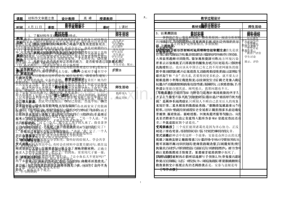 新材料作文审题技巧及训练教案.doc_第1页