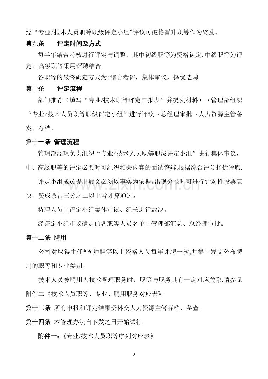 专业技术人员职等评定及聘用管理试行办法.doc_第3页