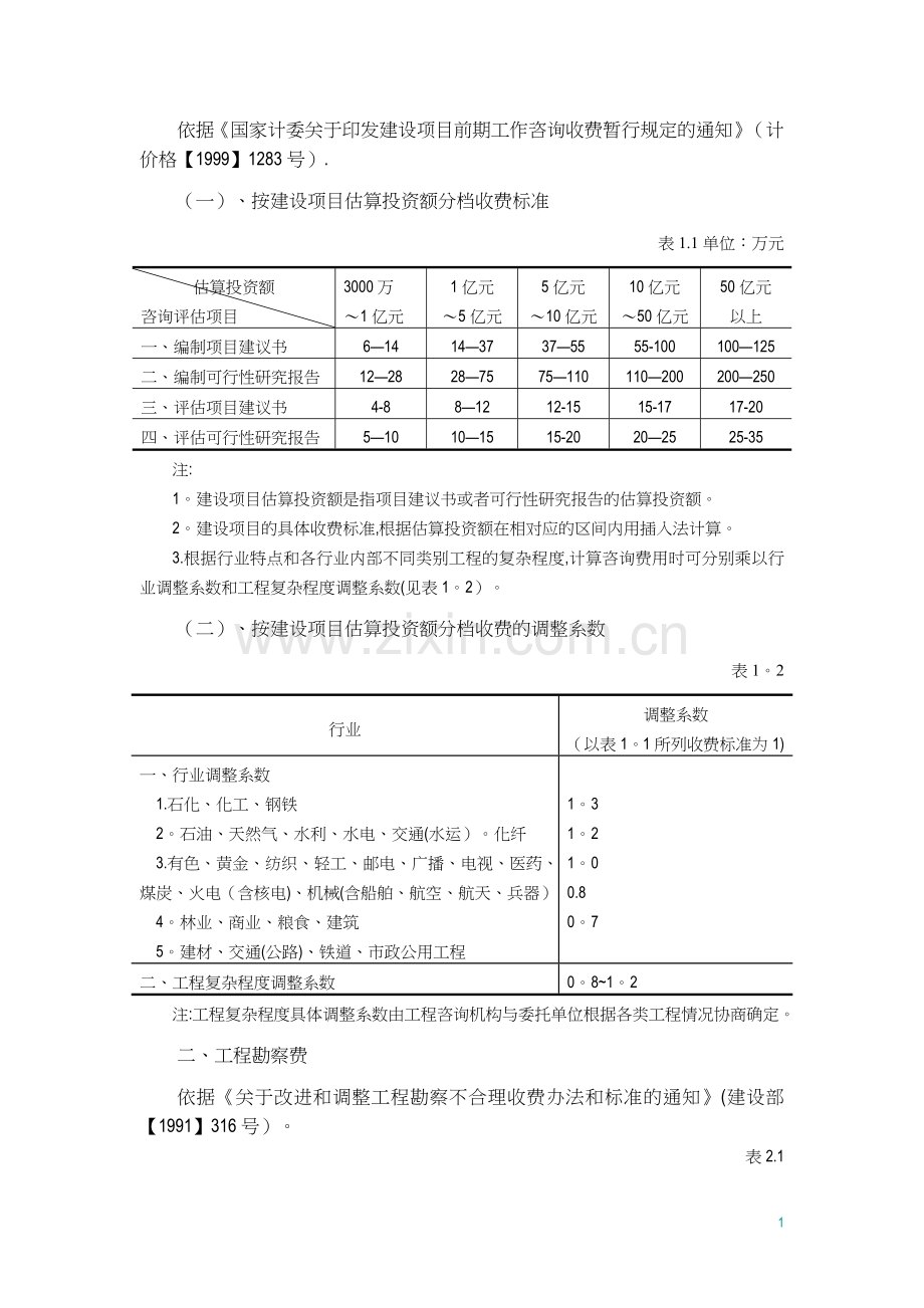 建安工程费取费标准摘录.doc_第2页