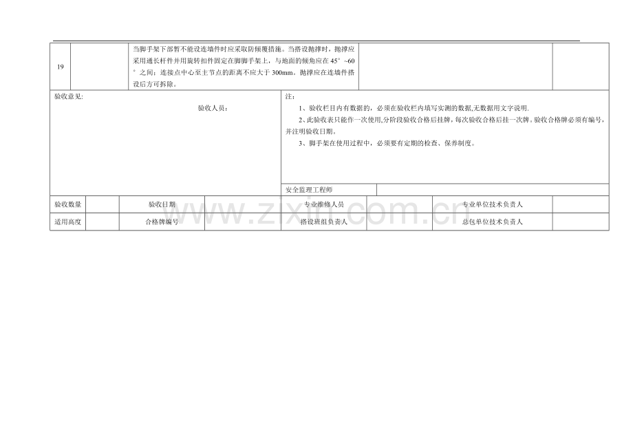 脚手架专项检查表(含首层外架).doc_第3页