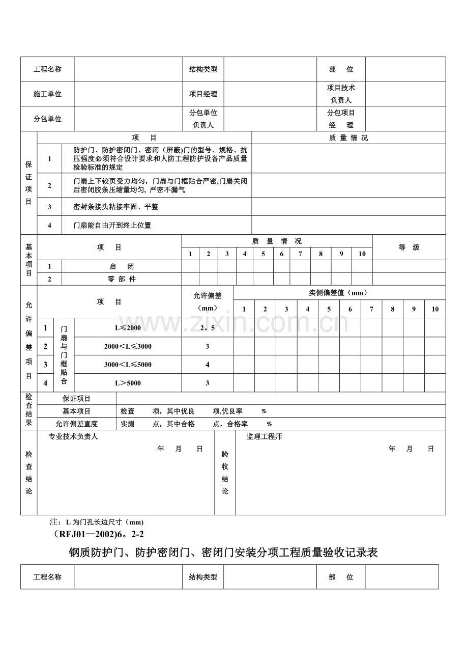 人防工程验收表格(新).doc_第3页