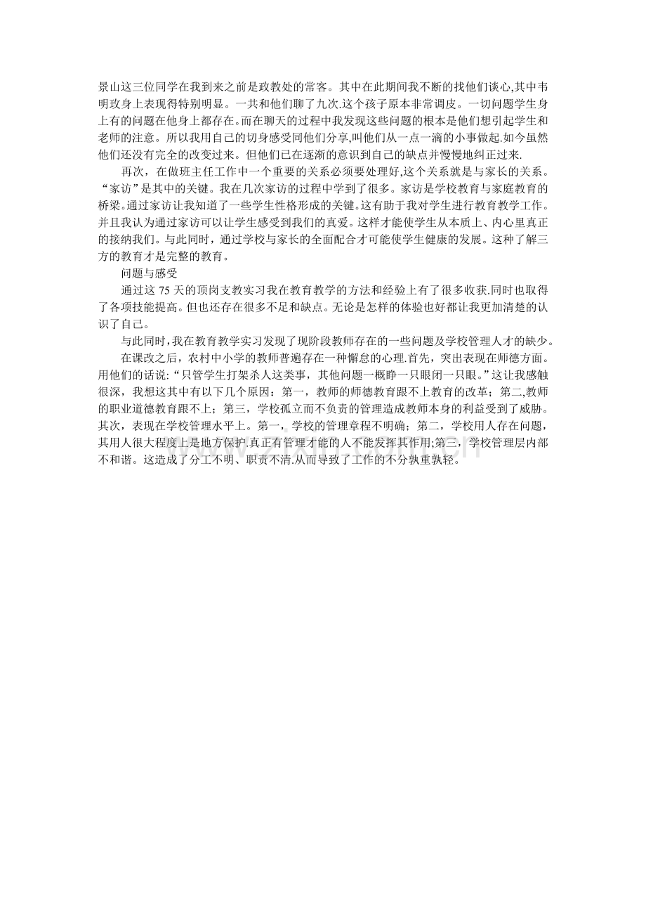 汉语言文学专业实习报告.doc_第3页