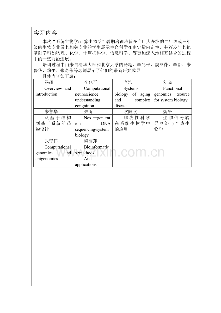 云南大学本科学生毕业实习报告表.doc_第2页