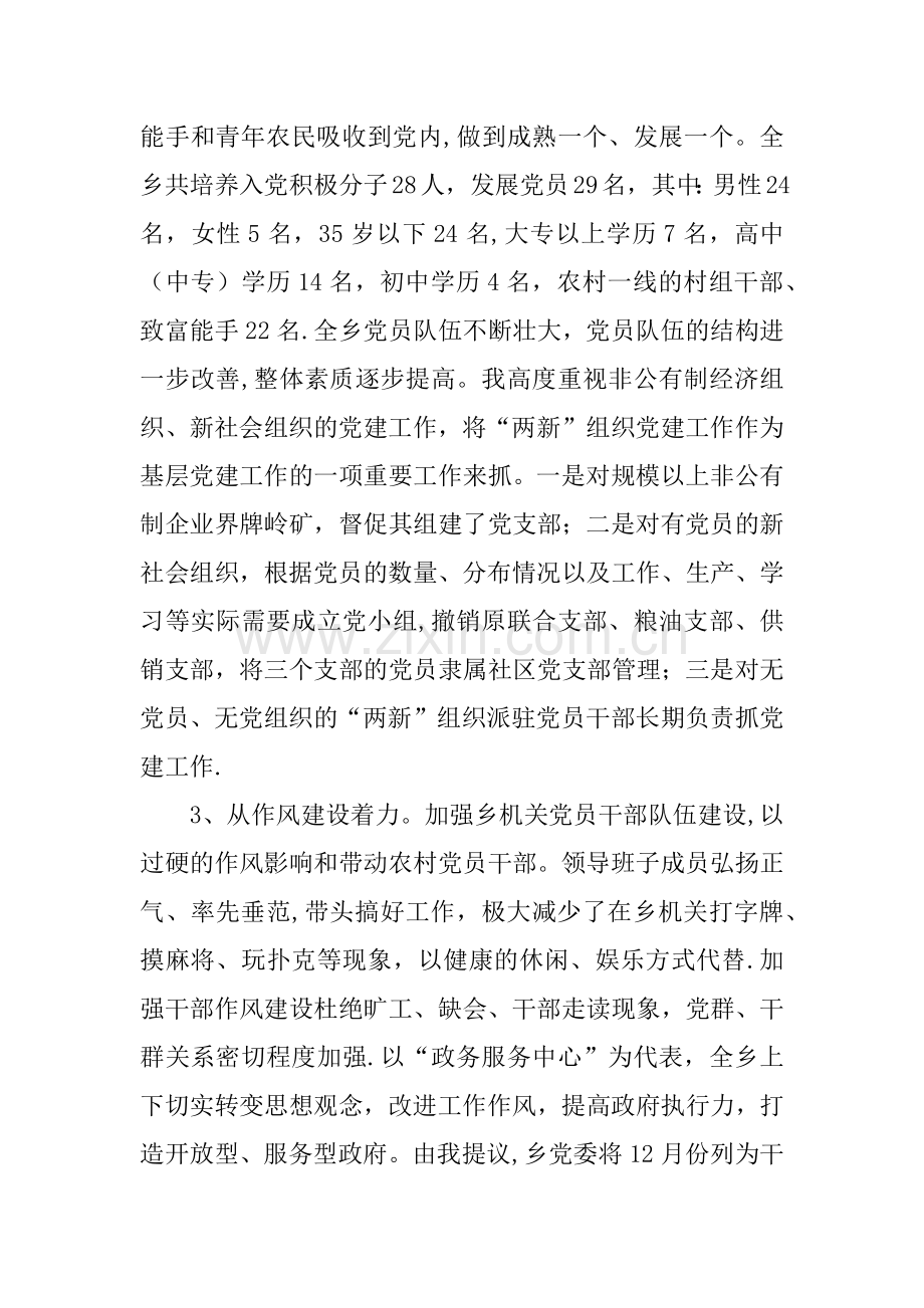 乡镇党建工作述职述廉报告.docx_第3页