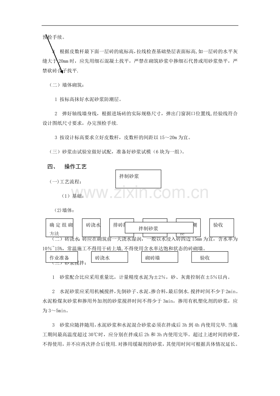 烧结砖、烧结多孔砖砌体砌筑施工技术交底.docx_第2页