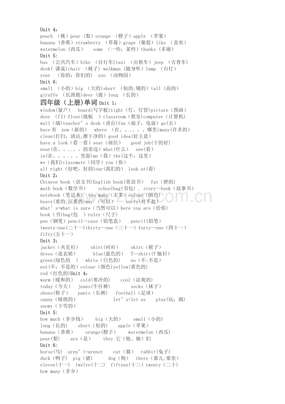 小学三至六年级英语词汇表汇总.doc_第2页