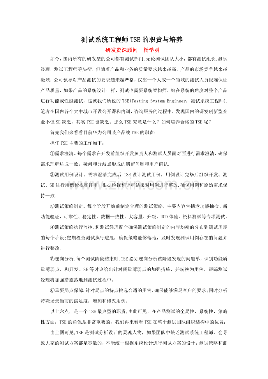 测试系统工程师TSE的职责与培养.docx_第1页