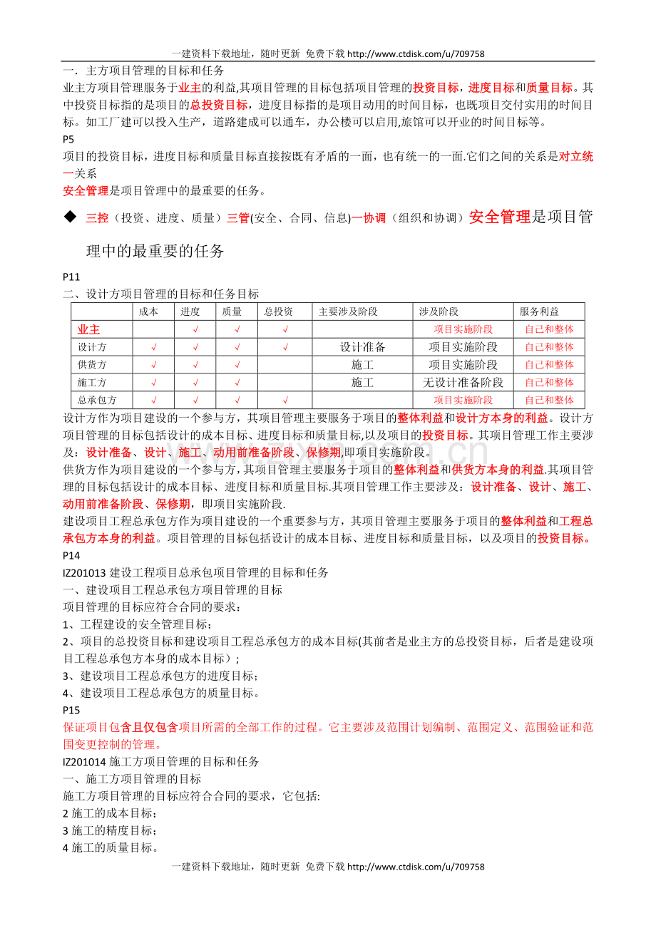 一级建造师建设工程项目管理考试核心讲义面授.doc_第2页