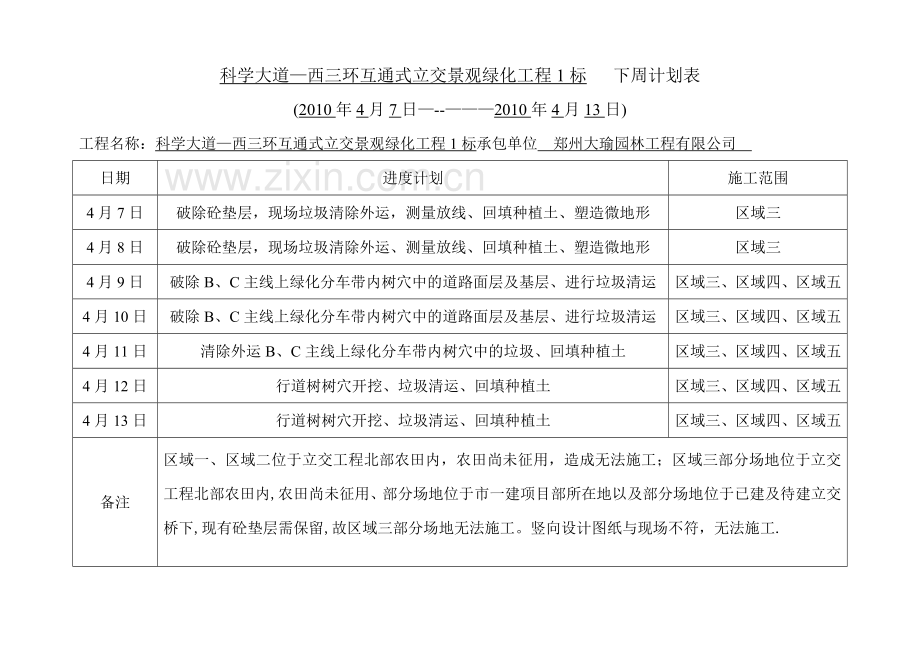 施工周进度计划报审表.doc_第2页