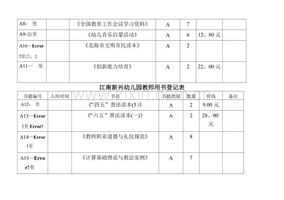 教师用书统计表.doc_第2页