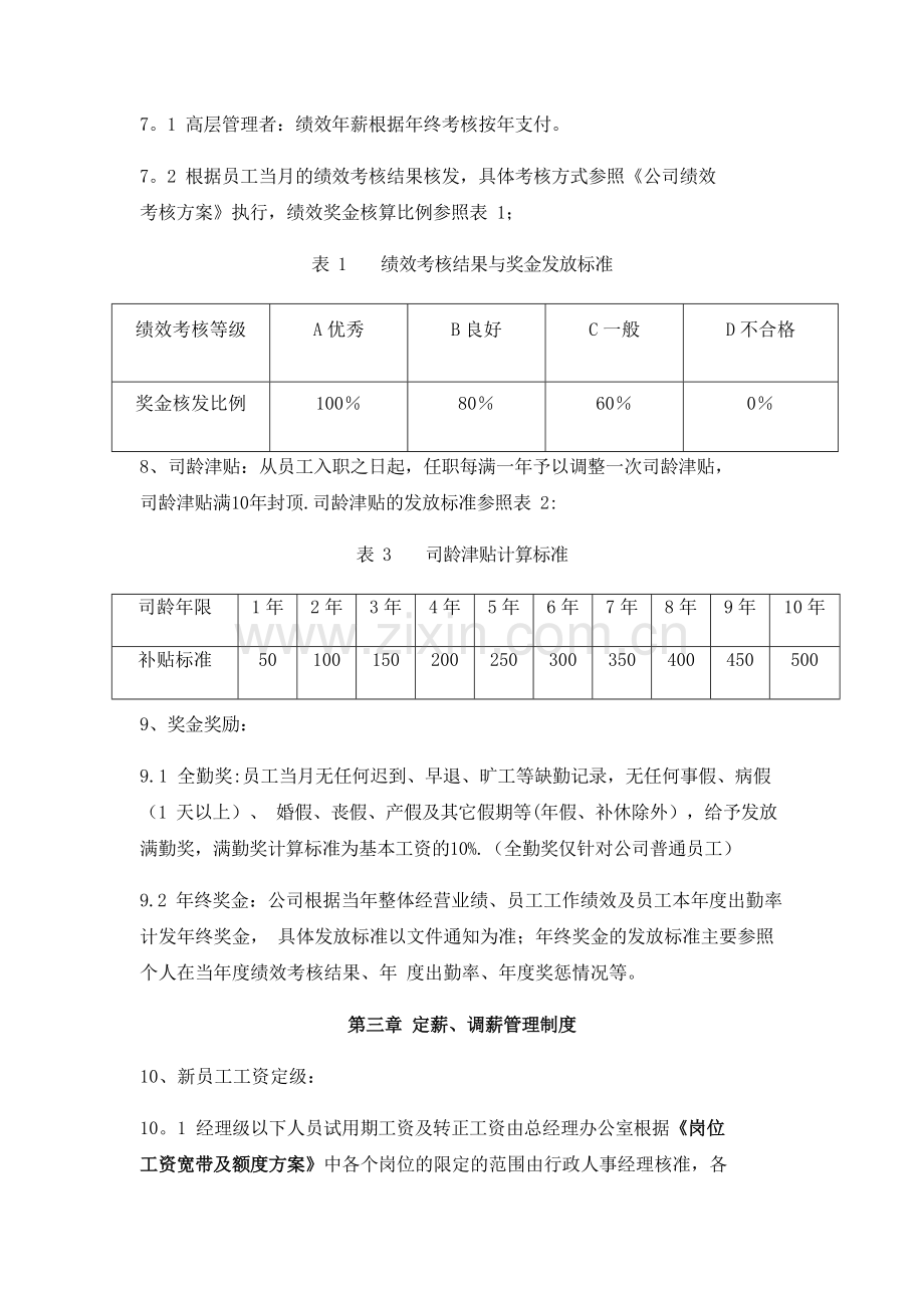 股权投资基金管理公司薪酬制度.docx_第3页