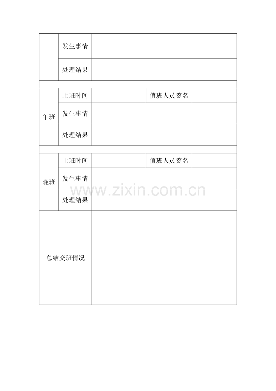 监控室值班人员交接班记录表.doc_第2页