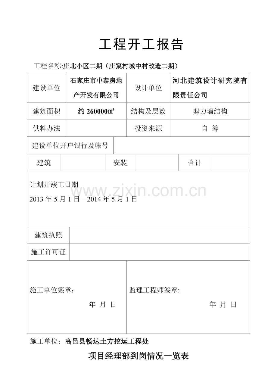 工程开工报审表及开工报告.doc_第2页