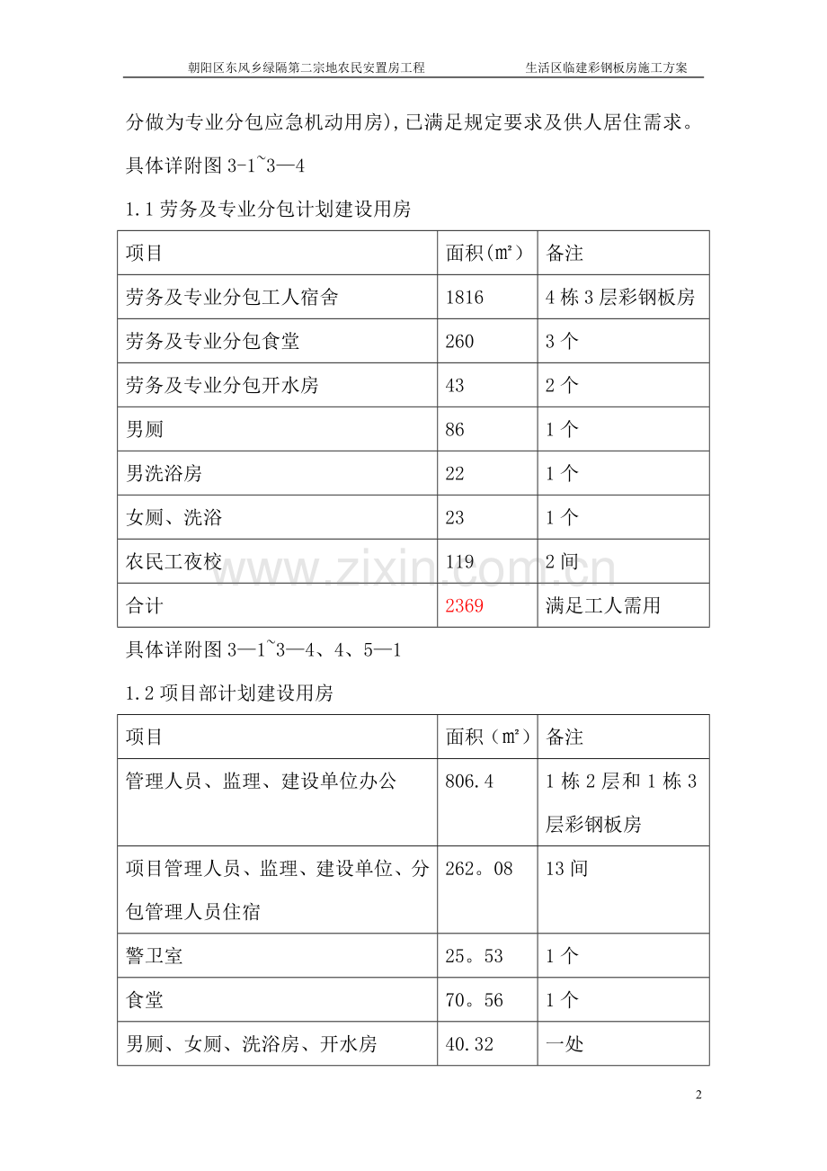 彩钢房施工方案.doc_第3页