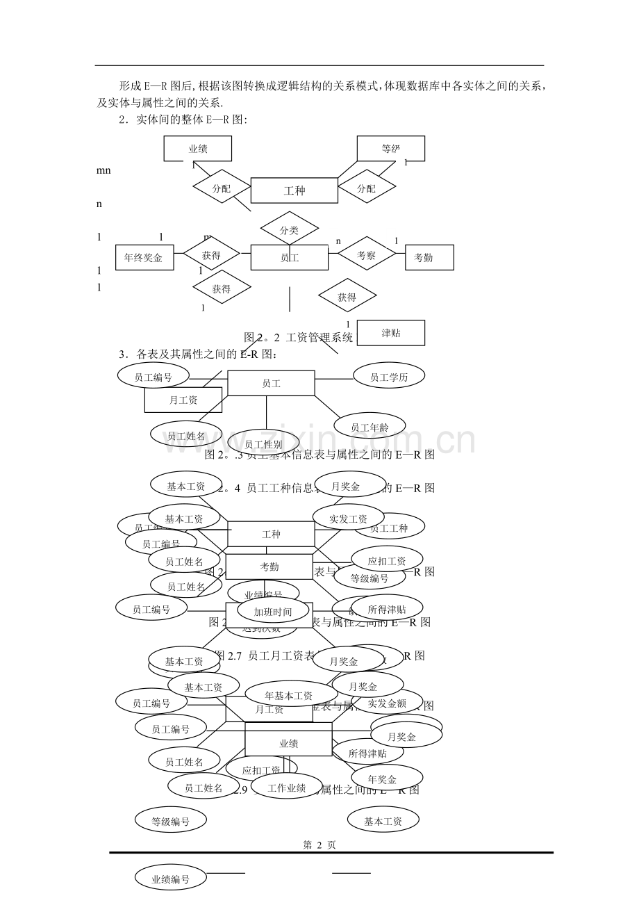 数据库设计报告——工资管理系统.doc_第2页