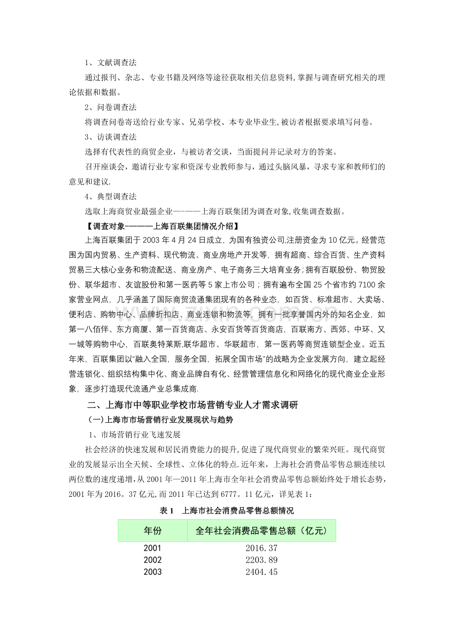 上海市市场营销专业人才需求与专业课程改革的调研报告.doc_第2页