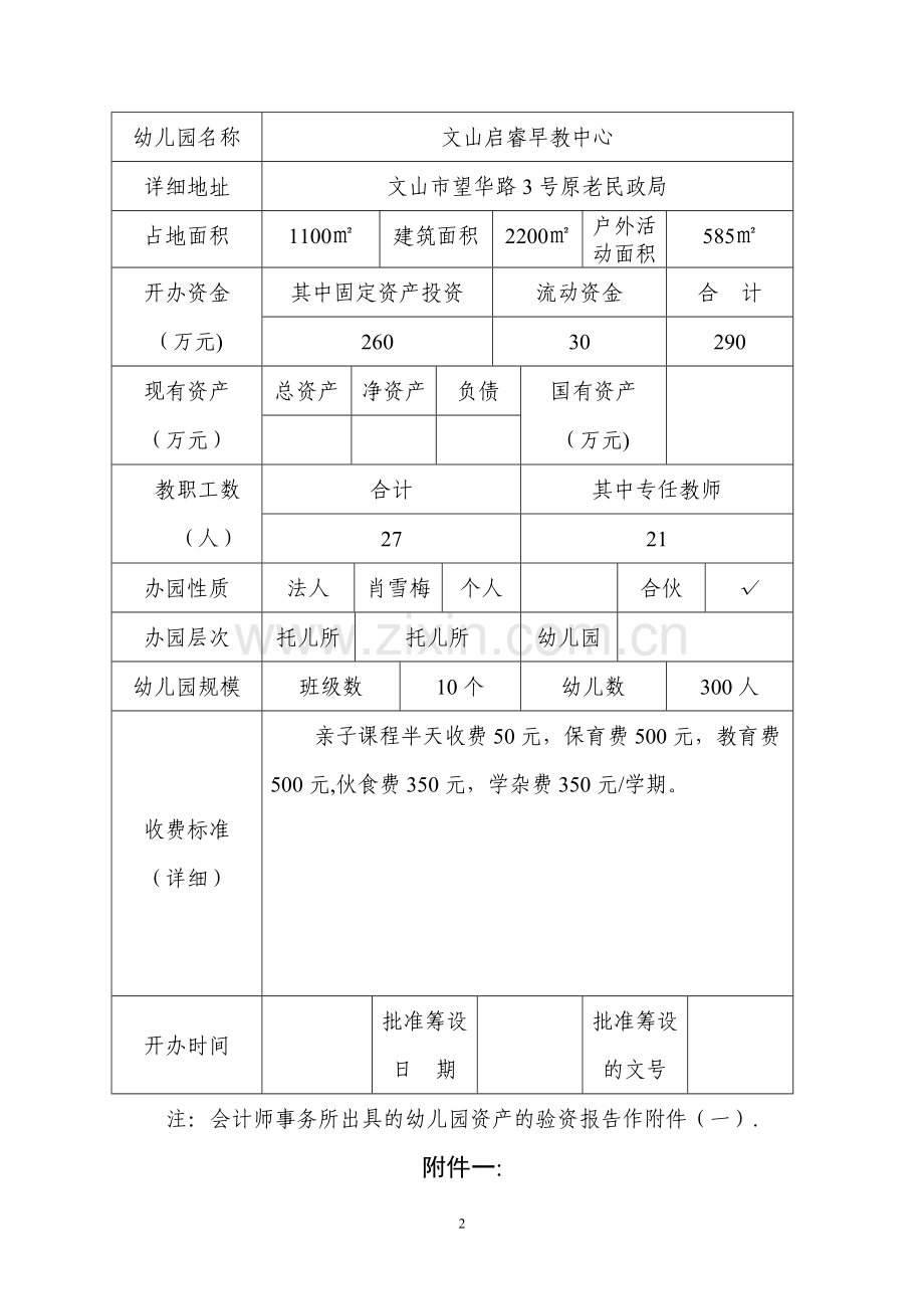 民办幼儿园申办正式设立审批表.doc_第2页